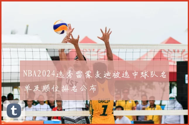 NBA2024选秀雷蒙麦迪被选中球队名单及顺位排名公布